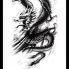 Adesivos de tatuagem de flor no braço europeus e americanos adesivos de tatuagem de meio braço grandes masculinos e femininos fábrica em estoque atacado