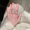 Anillo de Camelia Mariposa Hada Estilo Francés Niche de Alta Gama Lujo Ligero Combinable Apertura Ajustable Producto Nuevo