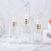 50ml100ml Yashi Frasco Marrom Pequeno Quadrado Fundo Grosso Transparente Frasco para Óleo Essencial Frasco conta-gotas para Essência Loção Produtos para Cuidados com a Pele