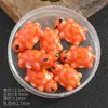 Cuentas de Tortuga Cerámica Lindas Cuentas Sueltas Pulsera Cadena de Teléfono Materiales DIY Hechos a Mano Cuentas Cerámicas de Agujero Recto Coloridas Pintadas a Mano