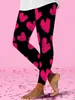 Exclusivo Transfronterizo Estampado Digital 3D Patrón de Corazón Estilo Europeo y Americano Pantalones de Mujer Verano Delgados Cortos para Mujer Personalizables con Imágenes