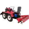 Motocultivador Micro com Rodas e Tração nas Quatro Rodas, Motocultivador Rotativo com Esteiras, Máquina de Manejo de Pomar para Montar, Pequeno Motocultivador Agrícola Doméstico