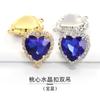 Hebilla Doble de Cristal, Anillo Colgante Doble Círculo, Colgante, Accesorios para Ropa, Adorno, Incrustado de Diamantes, Pedrería de Vidrio Cosida a Mano, Joyería de Meteoro