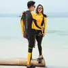Traje de baño de dos piezas para mujer coreana con protección solar, manga larga, pantalón largo, rash guard, secado rápido, adelgazante, traje de surf, traje de baño para snorkel