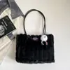 Sazonalidade Outono Inverno Nova Transfronteiriça Bolsa de Pelúcia Moda Fabricante Bolsa de Axila Bolsas Bolsa de Mão Atacado Bolsa de Ombro de Grande Capacidade