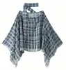 Suministro Exclusivo Transfronterizo de Ropa Femenina Europea y Americana en Aliexpress Ins, Bufandas de Cuadros Populares de Primavera y Otoño, Chalecos, Camisas, Camisas de Cuadros