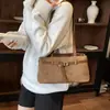 Estilo Coreano 2026 Otoño Nuevo Bolso de Mano de Ante Flocado Mate Bolso Tote Retro Gran Capacidad Bolsa para Viajes Diarios para Mujeres