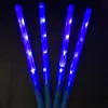 Bastão de Luz Brilhante para Shows Luz de Torcida Bastão Flash LED Adereços de Atmosfera para Reunião Anual Bastão de Luz Grande Prateado com Logo Impresso