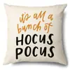 Funda de Almohada Halloween Calabaza Divertida Transfronteriza Amazon Estampado de Lino Funda Decorativa para Cojín de Sofá del Hogar