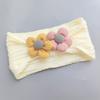 Faixa de cabelo com laço para bebê Han Feng, faixa de cabeça de princesa rosa para meninas, recém-nascido, lua cheia, proteção, fontanela, macia