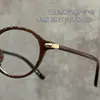 Gafas Retro con Montura Ovalada Anti Luz Azul Montura Marrón Frío para Mujeres con Rostros Cuadrados y Redondos 52031 Montura para Miopía 10g Ultraligeras
