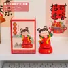 Figurita de Dama Hanfu Estilo Chino Tradicional Dinastía Tang Niña Regalo Cultural y Creativo para Atracciones Turísticas Decoración de Escritorio para el Hogar