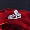 Anillo de Corona Zhenrong AliExpress Estación Independiente Más Vendido Anillo de Compromiso Creativo Europeo y Americano con Micro-incrustaciones de Diamantes Completos para Mujer