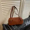 Bolso de Hombro Único Estilo Coreano Minimalista de Moda Estilo Suave Bolso de Mano de Gamuza Bolso de Axila Color Sólido Suave Exquisito Bolso de Mujer