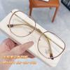 M2767 Nuevo Armazón de Lentes Vintage Color Oro Adhesivo para Hombre y Mujer, Moda Poligonal de Marco Grande para Miopía