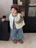 Chaleco Jacket de Otoño para Bebé Estilo Coreano Ropa para Niños 2026 Nueva Ropa de Otoño para Niños Conjunto de Sudadera Rayada para Niños