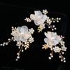 2021 Nueva Horquilla de Flores Exquisita Hecha a Mano con Cuentas Accesorios Inteligentes para el Cabello Dulce Princesa Diario Mori Accesorios para Vestido de Novia