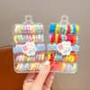 Anel de Toalha Infantil Cor de Doce Corda de Cabelo Bola para Meninas Elástico de Borracha de Alta Elasticidade Corda de Cabelo para Rabo de Cavalo Alto de Meninas Personalização