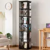 Estantería Giratoria 360 Grados de Pie para Niños Simple Multifuncional para el Hogar Sala de Estar Montada en la Pared Estante de Almacenamiento de Múltiples Niveles