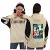 Sudadera con Capucha de Contraste con Costuras para Pareja con Estampado de Espía Elegante Espía X Familia Transfronterizo de AliExpress