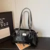 Bolsa Tote Simples para Mulheres, Bolsa de Mão e Bolsa de Ombro de Grande Capacidade, Nova Bolsa Baguete Casual Estilo Coreano para o Verão 2026