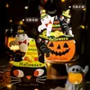 Novo em estoque caixa de doces de Halloween bolsa de doces infantil caixa pequena de biscoito caixa de presente de abóbora caixa portátil