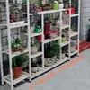 Novo Suporte de Flores de Jardim de Ferro Multicamadas para Interior Casa Varanda Sala de Estar Anti-corrosão Suporte para Vasos de Flores Suporte de Flores