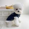 Ropa Gruesa para Perros Moda Otoño e Invierno Nueva Chaleco sin Mangas de Cuero Forrado de Lana Oso Teddy Schanery Bixie Oso Piel Una Pieza