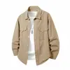 Camisa de manga larga transpirable de secado rápido para hombre, top de talla grande para exteriores de primavera y otoño, camisa de trabajo deportiva estilo americano transpirable