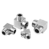 Conectores de Alambre Doble Interno y Externo de Alta Presión Engrosados de Acero Inoxidable 304 Codo Recto CNC G/M/Npt