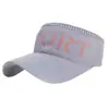 Sombrero de Sol de Punto para Mujer Plegable Ampliado Ala Ancha Parte Superior Abierta Sombrero de Sol para Montar Aro para el Cabello Anti-UV Sombrero de Sol