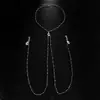 Cadena Corporal de Diamantes Sexy Personalizada Estilo Europeo y Americano para Mujeres Clip de Pezón para Bikini Sexy de Club Nocturno con Cadena Accesorios de Cadena para el Pecho
