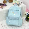 Mochila de estilo minimalista para adolescentes mujeres, estilo coreano, color sólido, gran capacidad, mochila casual para estudiantes de secundaria y preparatoria