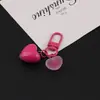 Llavero de Corazón Estéreo Femenino Colgante Decorativo para Funda de Auriculares Bolso Material Decorativo Pequeños Accesorios