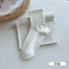 Meias Cinzas para Mulheres, Algodão Puro, Antibacterianas, Desodorantes, Meias Esportivas Elásticas Sem Costura, Absorventes de Suor, Respiráveis, Anti-Pilling