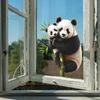 Comercio exterior oso panda panda pequeño dormitorio porche decoración del hogar pegatinas de pared autoadhesivas al por mayor transfronterizo HY-F297
