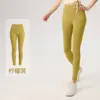 Calça de yoga lulu feminina verão outer wear calça de camada base cintura alta levanta bumbum 2026 novo estilo verão fina calça esportiva fitness