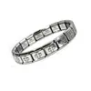 Pulsera modular elástica de acero inoxidable, superventas transfronterizo, cadena de joyería versátil de plata, pulsera de moda desmontable DIY