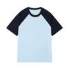 Camiseta de algodón pesado de 200 g, manga corta raglán de color a juego, moda infantil y para padres e hijos, impresa, se recomienda para hombres y mujeres