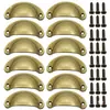 Tirador de cajón de montaje en superficie retro sin taladro, concha semicircular, pomo de manija retro clásico, manija de pomo, puerta de gabinete anticuada, botiquín