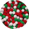 Decoração de Natal transfronteiriça acessórios de joias com bolas de lã de poliéster ornamentos criativos DIY para crianças materiais de decoração atacado