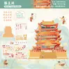 Adesivos de Cena Estéreo 3D de Desenho Animado Coreano Tamanho Grande DIY Decoração Artesanal para Crianças Caderno Criativo Adesivos de Paisagismo