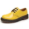 Zapatos de Cuero Bajos 1461 Transfronterizos para Hombre, Cuero Genuino, Estilo Británico, Botines de Talla Grande, Punta Redonda, Unisex, Zapatos Casuales de Trabajo para Pareja