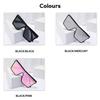 Gafas de Sol Europeas y Americanas de Marco Grande Transfronterizas, Protección Solar, Protección Ultravioleta, Gafas de Sol para Conducir, Visera Solar de Una Pieza de Moda para Fotografía Callejera