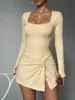 Vestido de tênis longo sexy transfronteiriço com um lindo design nas costas, apresentando bojo integrado e design anti-exposição, adequado para yoga, fitness e esportes.