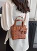 Bolso de mano informal popular transfronterizo de este año para mujer, nuevo bolso de mensajero de hombro combinable a la moda 2025, bolso tipo cubo