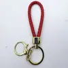 Venta al por mayor del fabricante Llavero de Cuerda de Aleación Tejida y Cuero Accesorios Colgantes Material PU Bolsas Pequeñas de Regalo Accesorios para Llaveros
