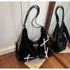 Bolso de Hombro de Gran Capacidad Lazo Perezoso para Mujer 2025 Nuevo Bolso Cruzado Mochila Dulce de Moda para Viajes