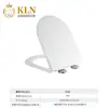 Tapa de Inodoro de PP, Cierre Lento Silencioso, Engrosada, Resistente a Roturas, Material Puro Universal, Tapa de Inodoro Blanca, Jinbaisheng Sanitary Ware 038