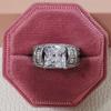 Amazon desea anillo de moda europeo y americano cuadrado anillo de diamantes para damas creativo anillo de micro incrustación de diamantes completos al por mayor r6427